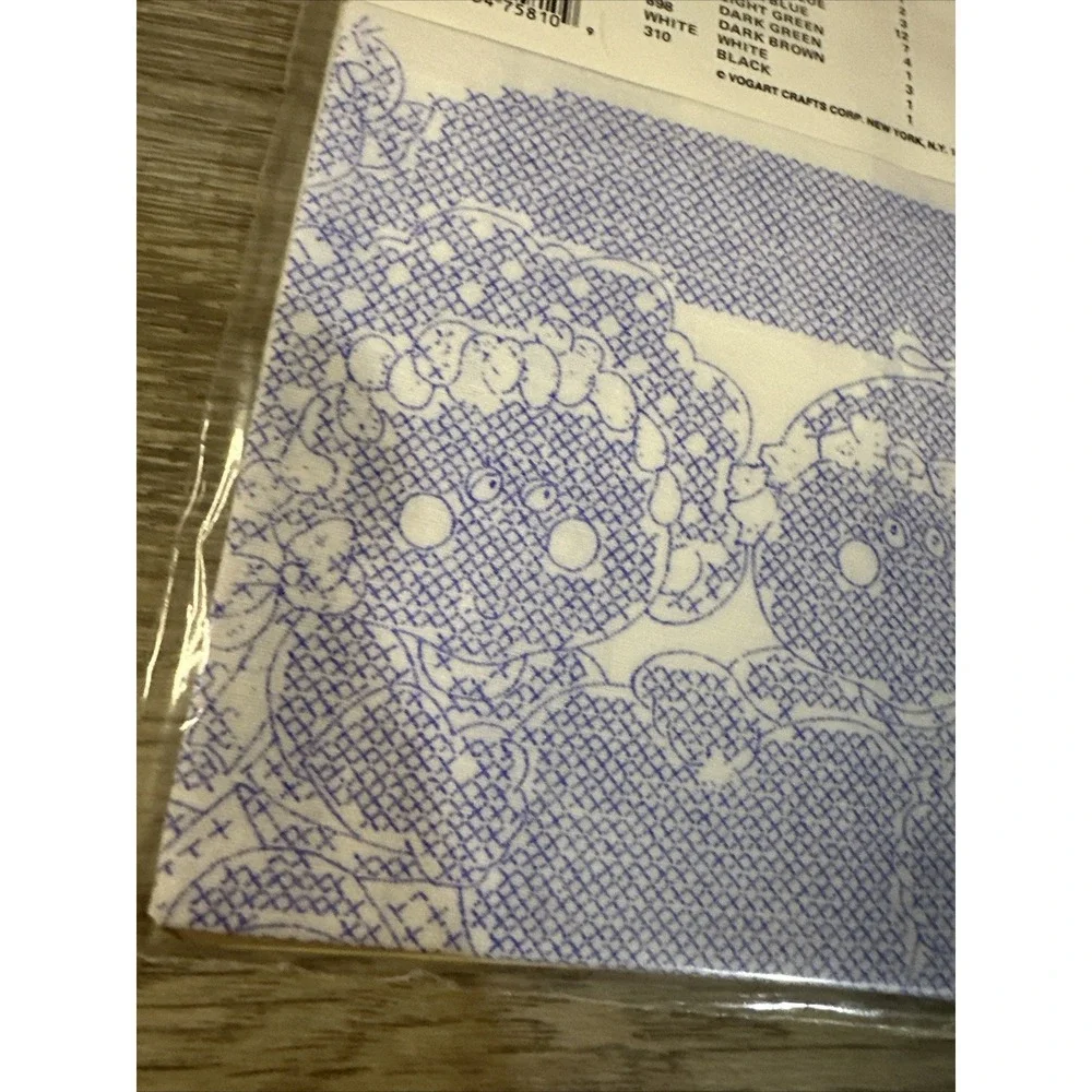 Vogart Baby Sampler Embroidery Kit Unisex 13x16 White New Sweet Hearts 8758J 88